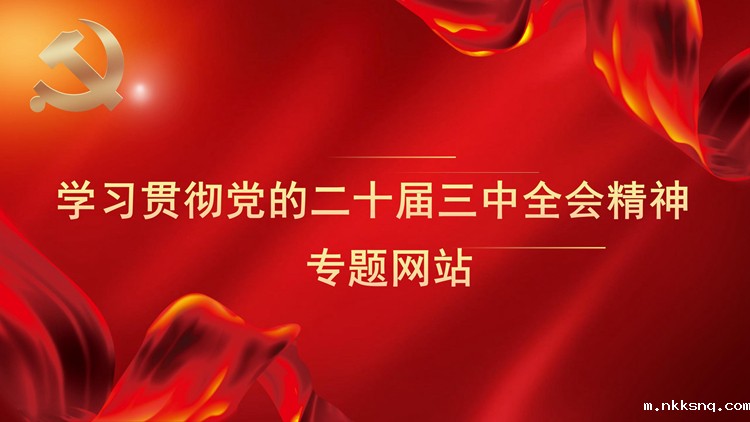 学习贯彻党的二十届三中全会精神专题网站